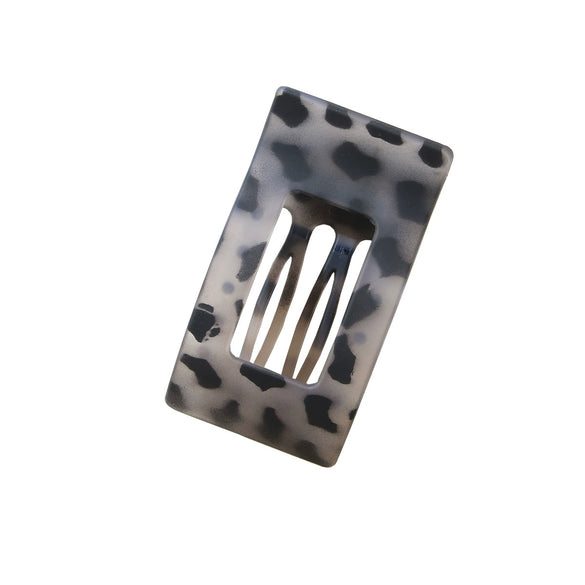 Plastic Spraypainted Duckbill Hairpin For Women Office Lady Geometric Style