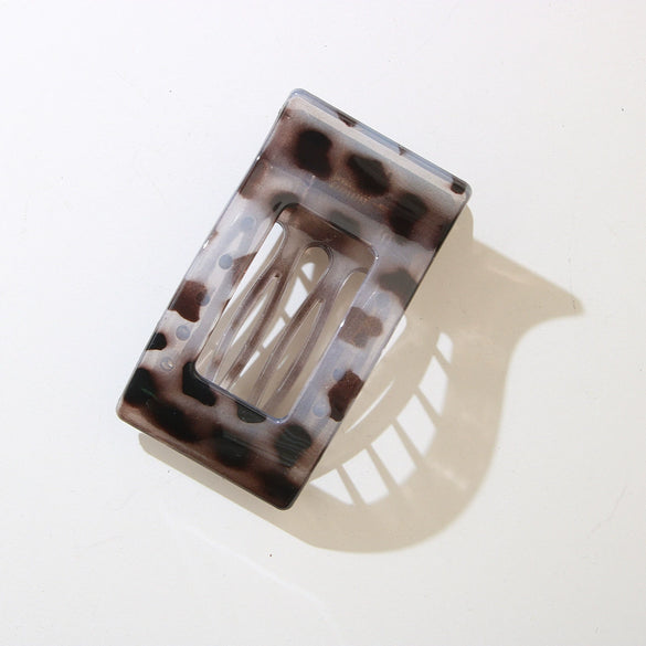 Plastic Spraypainted Duckbill Hairpin For Women Office Lady Geometric Style