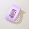 Plastic Spraypainted Duckbill Hairpin For Women Office Lady Geometric Style