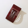 Plastic Spraypainted Duckbill Hairpin For Women Office Lady Geometric Style