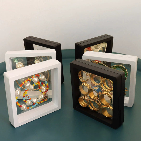 Plastic Transparent Square Jewelry Packaging Box For Ring Bracelet