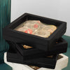 Plastic Transparent Square Jewelry Packaging Box For Ring Bracelet