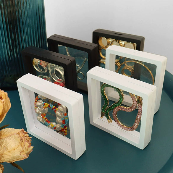Plastic Transparent Square Jewelry Packaging Box For Ring Bracelet