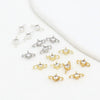 Plated Copper Jewelry With 14K Gold And 18K Gold Color Round Zircon Open Double Hanging Electroplated Versatile Geometric Diy Accessories
