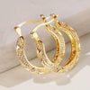 Plated Metal Geometric Flower Tassel Earrings Electroplated Ear Buckle Jewelry For Women Wholesale