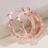 Plated Metal Geometric Flower Tassel Earrings Electroplated Ear Buckle Jewelry For Women Wholesale