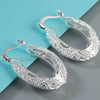 Plated Metal Geometric Flower Tassel Earrings Electroplated Ear Buckle Jewelry For Women Wholesale