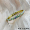 Plated Open Bracelet With Small Floral Design Modern Minimalist Fashion Jewelry For Daily Wear Wholesale Accessory