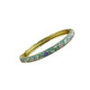 Plated Open Bracelet With Small Floral Design Modern Minimalist Fashion Jewelry For Daily Wear Wholesale Accessory