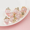 Plated Resin And Plastic Strawberry Hanging Hole Jewelry Accessories For Mobile Phone Chain And Key Chain