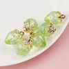 Plated Resin And Plastic Strawberry Hanging Hole Jewelry Accessories For Mobile Phone Chain And Key Chain