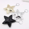 Pleated Artificial Leather Keychain Luggage Pendant Clothing Lanyard With Fivepointed Star Little Bear Pig Small Animal Pendants Electroplated