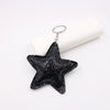 Pleated Artificial Leather Keychain Luggage Pendant Clothing Lanyard With Fivepointed Star Little Bear Pig Small Animal Pendants Electroplated