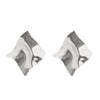 Pleated Geometric Irregular Exaggerated Mirror Alloy Electroplated Women's Earrings