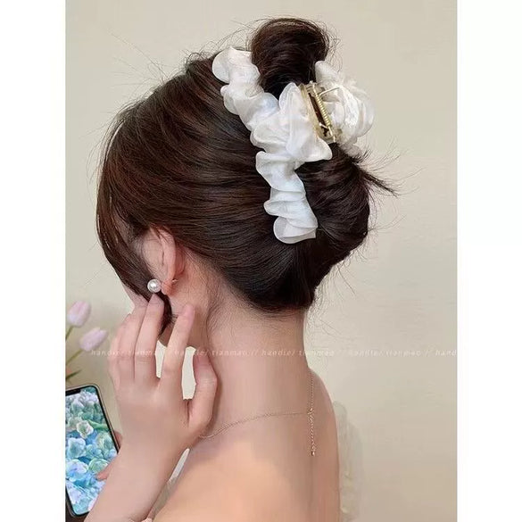 Pleated Mesh Handmade Hairpin For Women