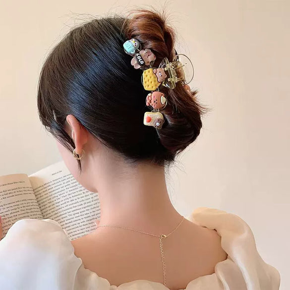 Pleated Mesh Handmade Hairpin For Women