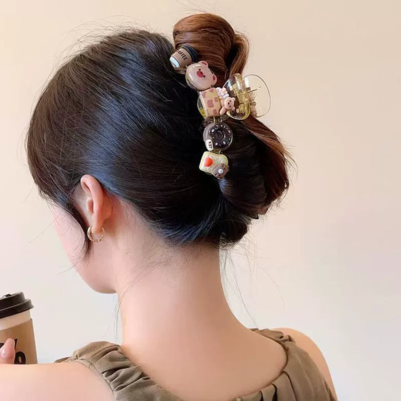 Pleated Mesh Handmade Hairpin For Women