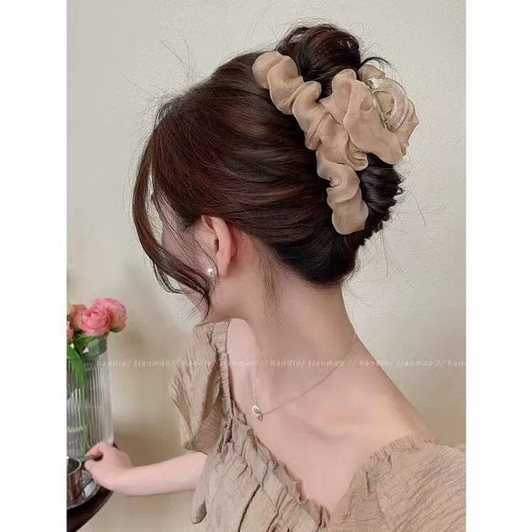 Pleated Mesh Handmade Hairpin For Women