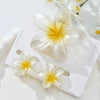 Plumeria Flower Hair Clip Set Women's Simple Style Painted Hair Accessories