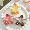 Plumeria Flower Hair Clip Set Women's Simple Style Painted Hair Accessories