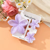 Plumeria Flower Hair Clip Set Women's Simple Style Painted Hair Accessories