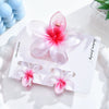 Plumeria Flower Hair Clip Set Women's Simple Style Painted Hair Accessories
