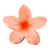 Plumeria Plastic Hair Clip For Women With Baking Paint In Vacation Style