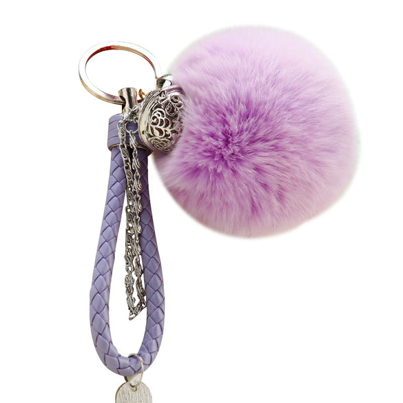 Plush Bell Car Keychain And Bag Pendant Cute And Creative