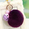 Plush Bell Car Keychain And Bag Pendant Cute And Creative