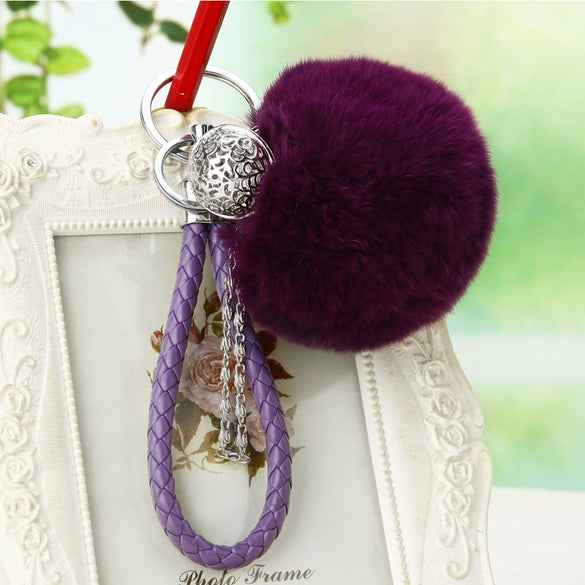 Plush Bell Car Keychain And Bag Pendant Cute And Creative