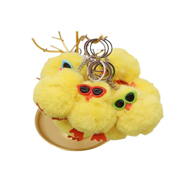 Plush Cartoon Keychain Bag Pendant Car Keychain