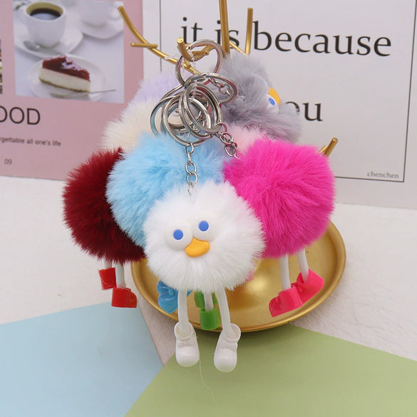 Plush Cartoon Keychain Bag Pendant Car Keychain