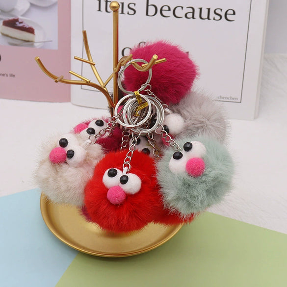 Plush Cartoon Keychain Bag Pendant Car Keychain