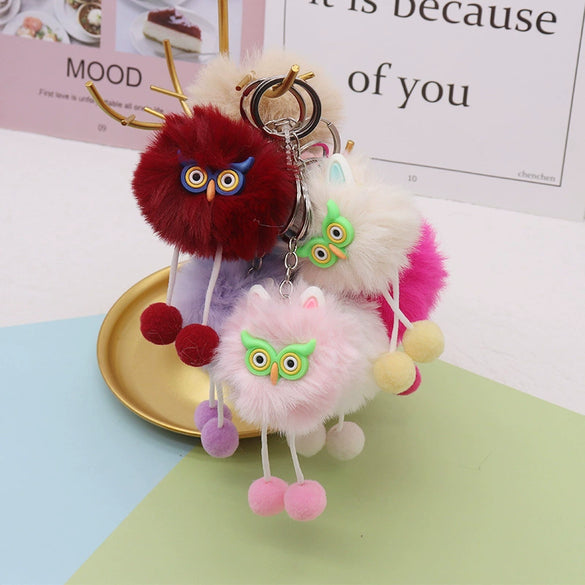 Plush Cartoon Keychain Bag Pendant Car Keychain