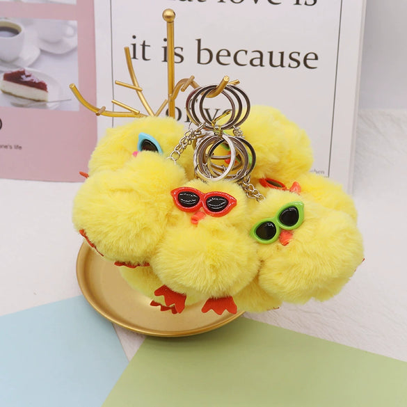 Plush Cartoon Keychain Bag Pendant Car Keychain