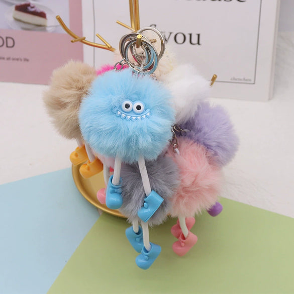 Plush Cartoon Keychain Bag Pendant Car Keychain