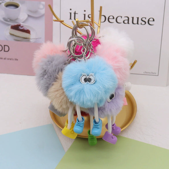 Plush Cartoon Keychain Bag Pendant Car Keychain