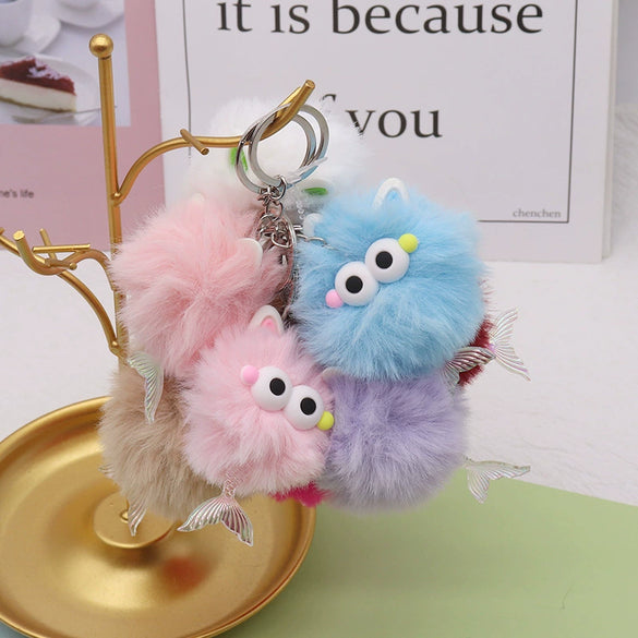 Plush Cartoon Keychain Bag Pendant Car Keychain