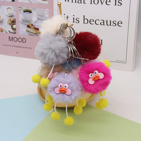 Plush Cartoon Keychain Bag Pendant Car Keychain
