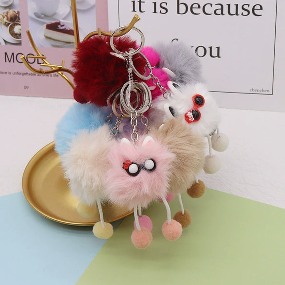 Plush Cartoon Keychain Bag Pendant Car Keychain