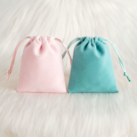 Plush Cloth Jewelry Storage Bag For Earrings And Gifts