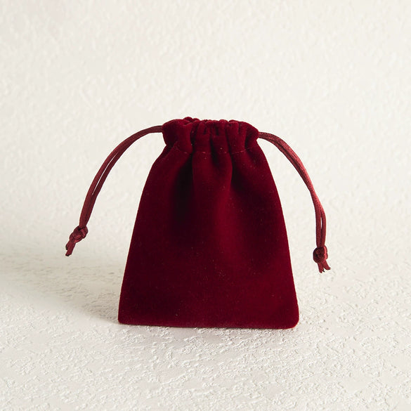 Plush Cloth Jewelry Storage Bag For Earrings And Gifts