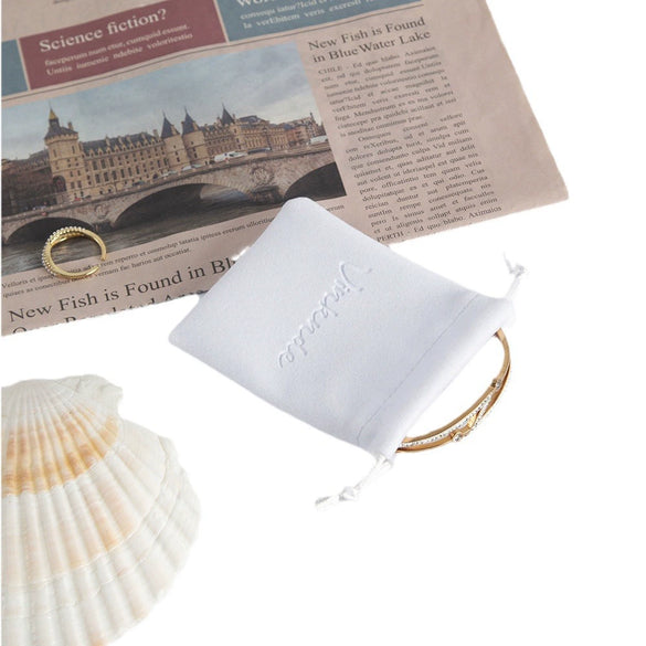 Plush Cloth Jewelry Storage Bag With Transfer Printing