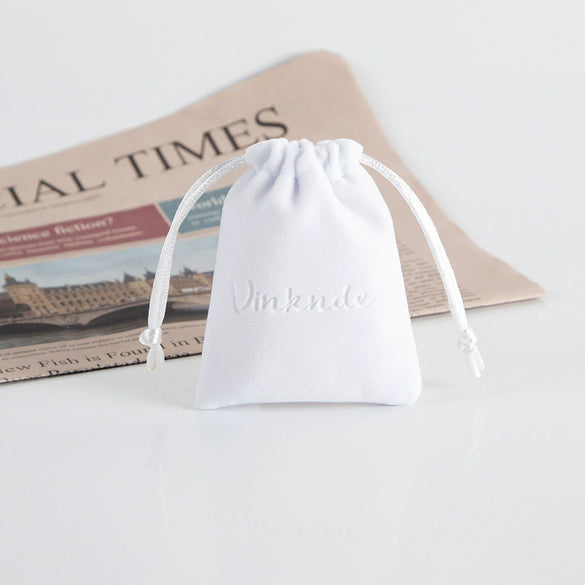 Plush Cloth Jewelry Storage Bag With Transfer Printing