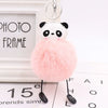 Plush Cute Panda Fur Ball Keychain Pendant For Women