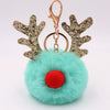 Plush Elk Antler Sequined Keychain For Women