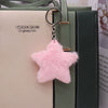 Plush Fivepointed Star Keychain Pendant Cute Cartoon Bag Doll Decoration Hanging Accessories