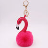 Plush Flamingo Keychain For Women