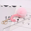 Plush Flamingo Keychain For Women