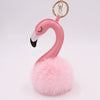 Plush Flamingo Keychain For Women